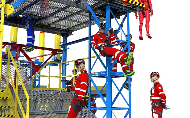 Сергиево-Посадский городской округ. На  ПАО «РусГидро» — «Загорская ГАЭС» смонтирован полигон "Альпинист-03-07" для тренировок безопасной работы на высоте  